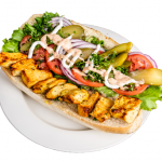 BBQ Chicken Kabob Sandwich
